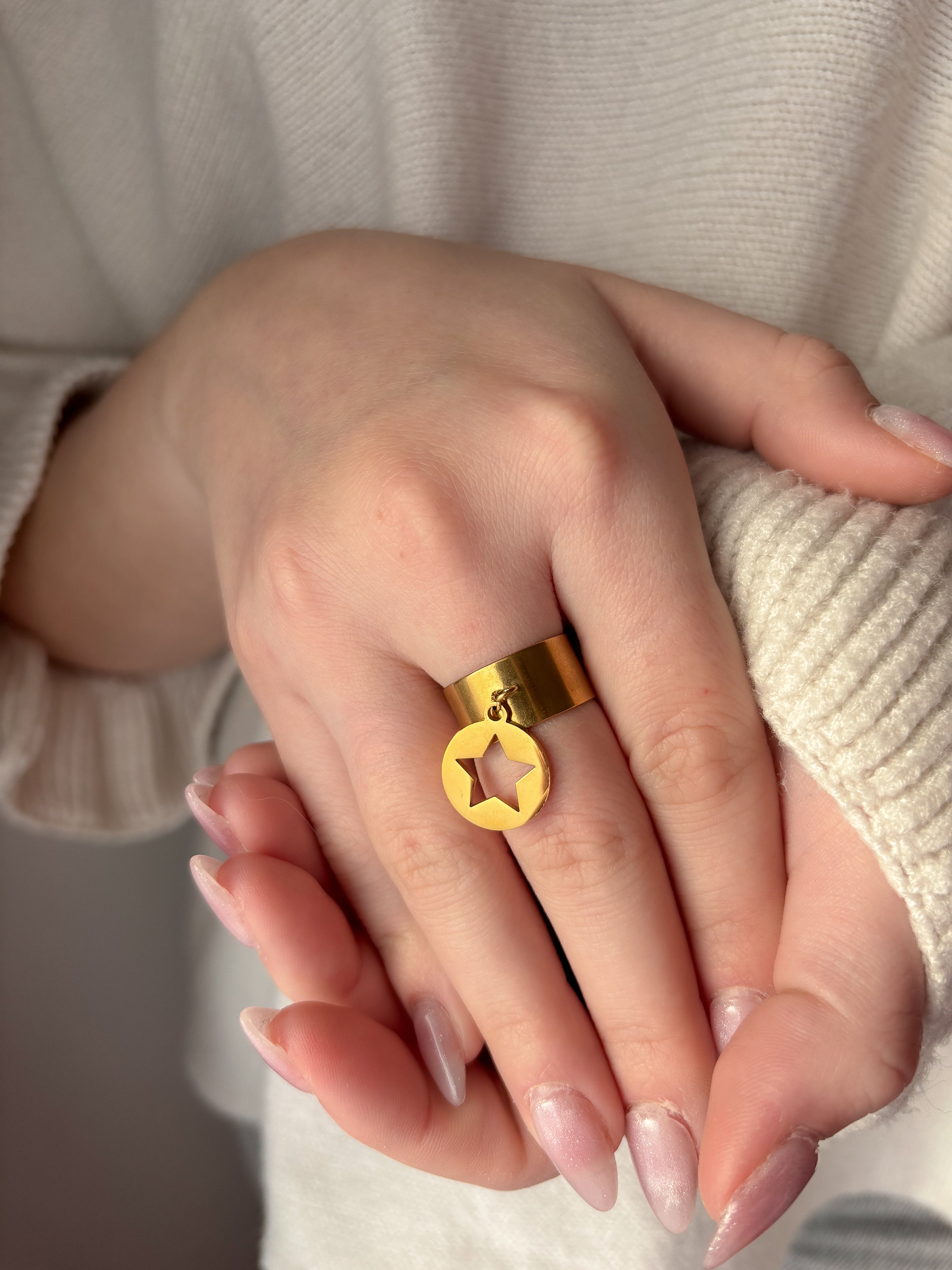 Bague Médaille Étoile