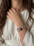 Customizable silver-plated bracelet